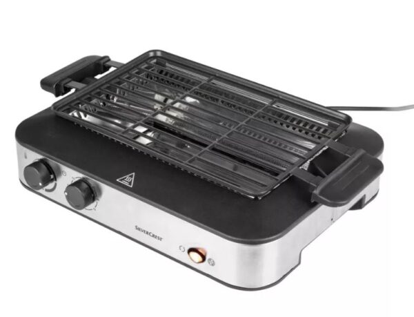 SILVERCREST Grill Electric Grill Multifunctional Grill with Kebab Function 1600 Watts - Image 3