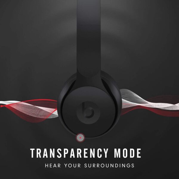 Beats Solo Pro Noise Cancelling Bluetooth Wireless Headphones - Black/Red/Ivory - Image 9
