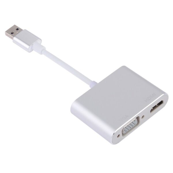 2 in 1 USB 3.0 to HDMI + VGA Adapter - Image 3