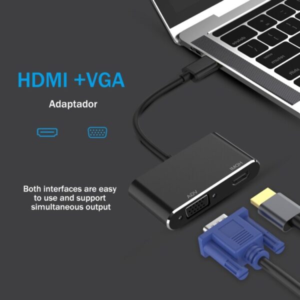 2 in 1 USB 3.0 to HDMI + VGA Adapter - Image 4