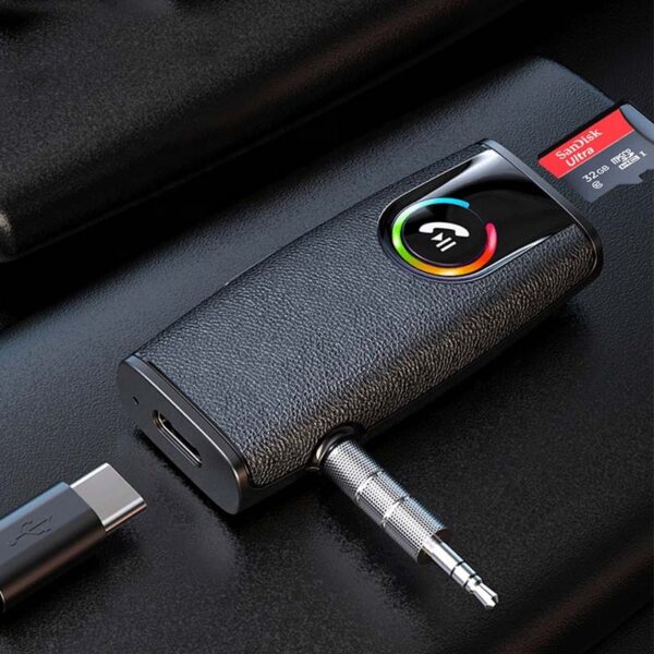 TF Card BT5.3 Bluetooth Audio Receiver Handsfree Call Audio Car Aux 3.5mm Music Wireless Adapter Bluetooth Receiver - Image 7