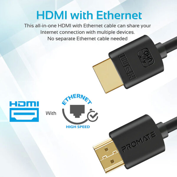 Promate High Definition 4K HDMI Audio Video Cable 10m - Image 5