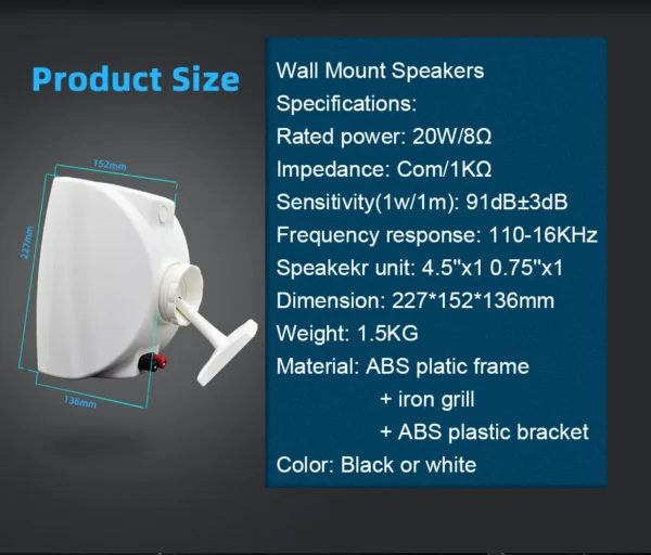 Affordable wall-mounted speakers with fixed installation - Experience high-fidelity sound quality for immersive entertainment - Image 10