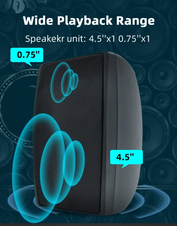 Affordable wall-mounted speakers with fixed installation - Experience high-fidelity sound quality for immersive entertainment - Image 8
