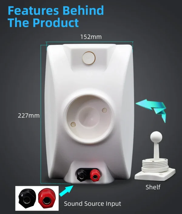 Affordable wall-mounted speakers with fixed installation - Experience high-fidelity sound quality for immersive entertainment - Image 7
