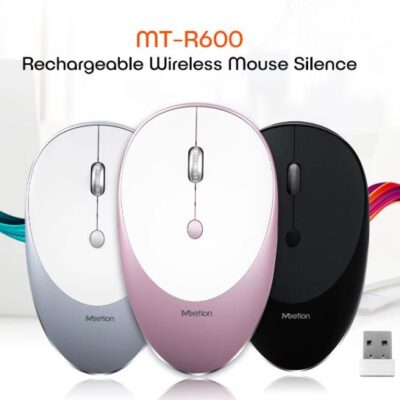Meetion Usb Rechargeable Computer R600 Mouse Pink Sem Fio Inalambrico Recargable Wireless for Macbook Pro Mini Optical Stock