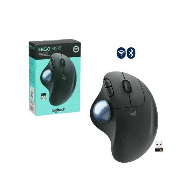 Logitech ERGO M575 (910-005869) Wireless Trackball Mouse - Black - Image 8